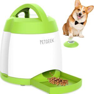 Interactive Automatic Dog Treat Dispenser Toy with Remote Control for Fun Play